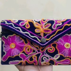 Multicolored Cloth Clutch / Purse