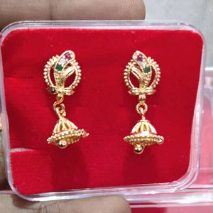 Gold Jumki Earrings