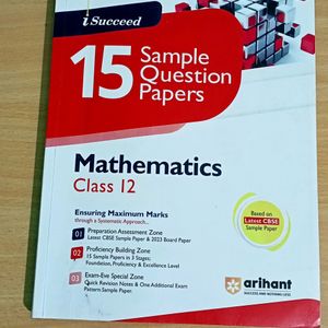 Mathematics Sample Question Paper Book