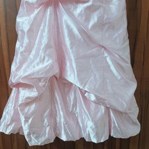 Imported Satin Pale Pink Gown