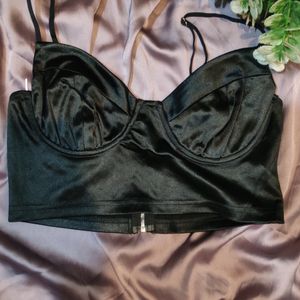 black bralette top