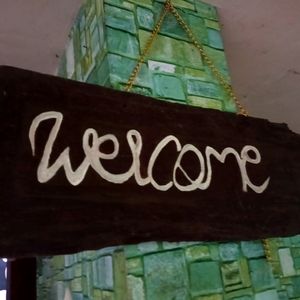 Wooden Handmade Welcome Board