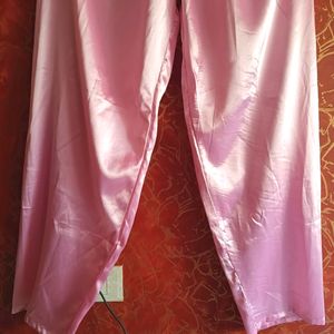 Pink Satin Night Dress