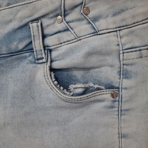 women light blue coloured jeans