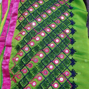 Multi Color Mirror Saree