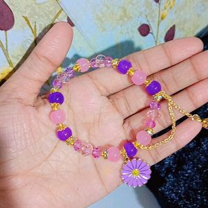 Beautiful Lavender 🪻 And Pink 🩷 Bracelet