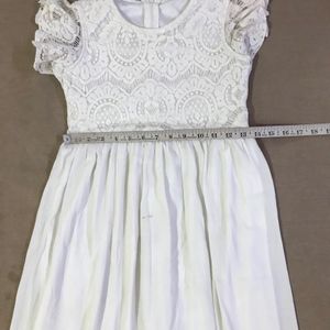 Offwhite Dress For Teenage Girls (Bust- 28/30)