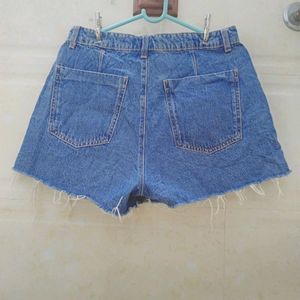 ZARA DENIM CROSSOVER SKORTS FOR WOMEN'S