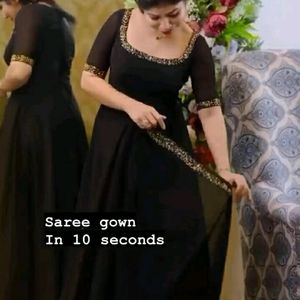 One Second Saree Gown