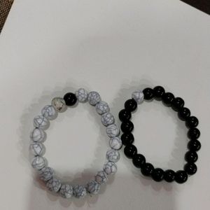 Howlight Beads With Black Bead  Made For Duos