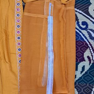 Nyra Cut Kurta Set IN Pretty Mustard Color