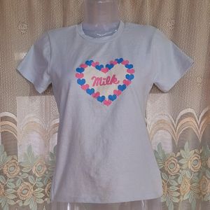 PLISSE TOP & T-SHIRT SET