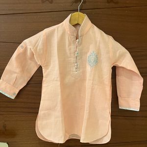 Pink Pathani Kurta Pyjama - Boys