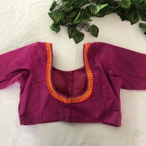 Pink Embroided Saree&Blouse(Women’s)