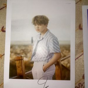 Jimin's Big Photocards With Sign