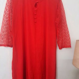 Lace High Low Kurta  🌟💎