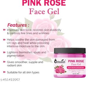 Pink Rose Face Gel suitable for women and Men