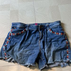 denim shorts