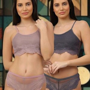 Net Bra And Underwear 2 Set