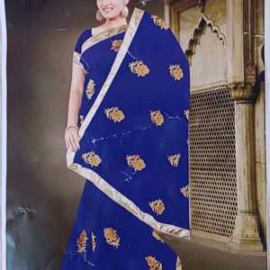 Brand New Party Wear Saree With Blouse Piece