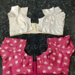 Blouses Combo ( Baby Pink And Silver )