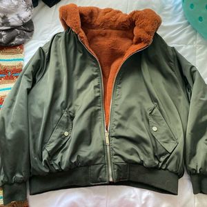 Fur Reversible Bomber Jacket