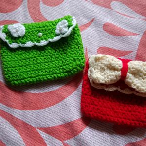 Crochet Pouch 🎀✨