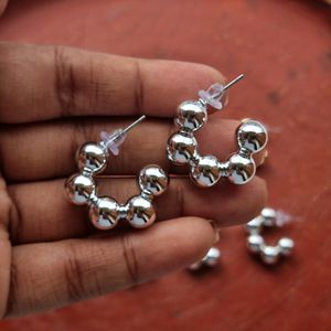 Globe Hoop Earrings