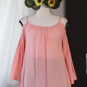 Cold Shoulder Cotton Top