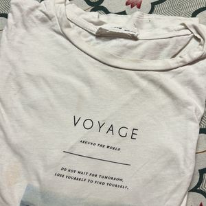 Mango Boats Printed Cotton T Shirt