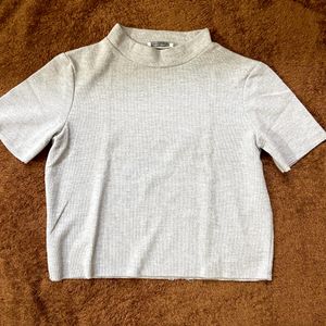 Zara Light Grey Top