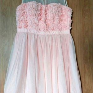 PARTY PEACH MINI DRESS