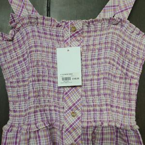 Checkered Iris Darthy Dress