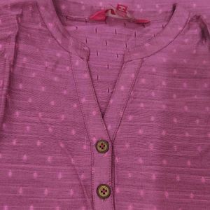 Mauve Silk Kurta