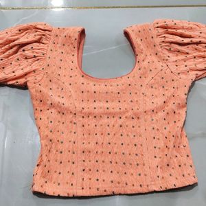 Orange Readymade Blouse.....