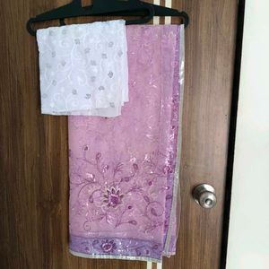 🛍️@₹699 Beautiful Lavender Saree