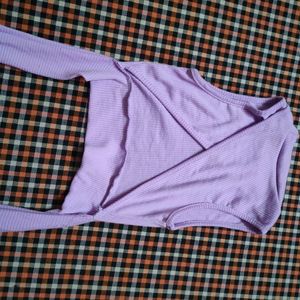 SSS Lavender Colour Crop Top