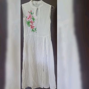 White High Slit Kurta