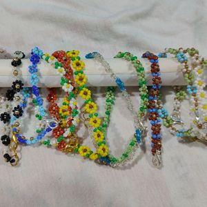 Cute Flower Beads Bracelet