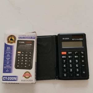 pocket calculator with cover