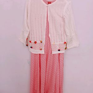 Long Kurta Dress With Jacket