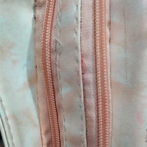 Peach&White Hand Bag