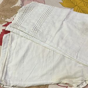 White Lucknow Pants Waist 28-32