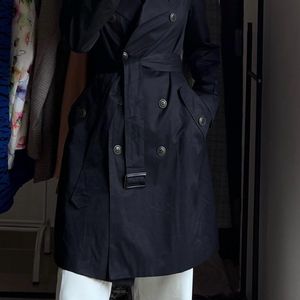 Black Fit Trench Coat