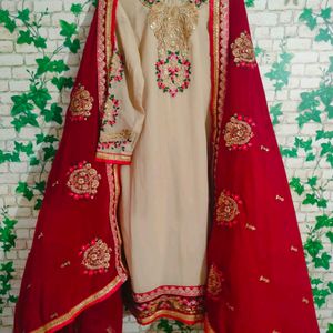Party Wear Suit With Pant Nd Dupatta