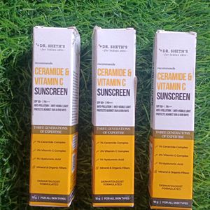 Dr Sheths Ceramide & Vitamin C Sunscreen Pack Of 3