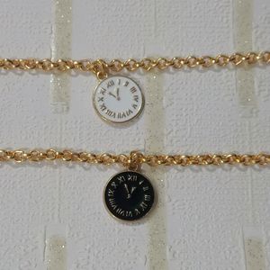 Trendy Clock Charm Bracelet