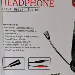 Headset With Attached Microphone