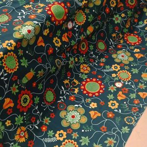 Floral Printed Cotton Bedsheet_double Bed