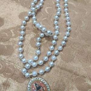 Pearl Mala With Shivji Pendant